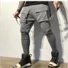 Herbst Herren Schweiß Hosen Fitness Workout Feste Hosen Männlichen Casual Mode Bleistift Jogger Sportswear