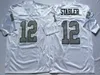 Homens vintage College American Football Jerseys 12 Ken Stabler 16 Jim Plunkett 34 Bo Jackson 42 Ronnie Lott Howie Long Lyle Alzado Tim Brown Marcus Allen