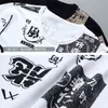 T-shirts imprimés chinois hommes T-shirts surdimensionnés hauts été Baggy T-shirts homme Streetwear mode Graffiti à manches courtes grande taille 10XL G1229