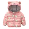 Ropa para niñas bebés Chaqueta de invierno para bebés Abrigos de dibujos animados de moda para niñas Chaquetas Primavera Otoño Ropa para niños Chaqueta con capucha 201106