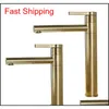 brushed gold bathroom faucet