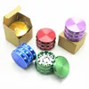 Herb Grinder Multi Functional Concave Grinder 4Layers Smoking Crusher Main Muller Mill Glass Bong Accessoires pour Fumer 6 Couleurs 63mm WY987ZWL