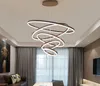 Nordic Chandelier Led Ring Lamp with Remote Control Living Dining Room Bedroom Kitchen Staircase Home Decoration Indoor Lighting