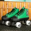 5 ألوان نمط جديد Patines البالغين البالغين الزلاجات الدوران المزدوج من أربعة شلال البالغين الرجال أحذية في الهواء الطلق 1