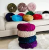 Velvet Pleated Round Pumpkin Throw Pillow for Couch Floor, Cushion Pillow Decorative for Home Sofa Chair Bed Car F1214