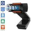 Webcam HD Videocamera Web 30fps 480P/720P/1080P Videocamera per PC Microfono fonoassorbente incorporato Registrazione video USB 2.0 per computer per PC portatile