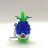 Tuyaux en silicone d'ananas pour fumer HandPipe Tuyau de tabac Outil de dabber Plate-forme pétrolière Bongs en verre