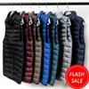 Hiver Marque De Mode Ultra Léger Duvet De Canard Vestes Hommes Vers Le Bas Gilet Streetwear Plume Manteau Emballable Chaud Hommes Vêtements 201023