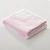 Motohood Coral Fleece Baby Blanket Swaddling Nyfödd Termisk Soft Fleece Blanket Solid Bedding Set Cotton Quilt Infant Swaddle LJ201105