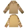 위장 신성한 어린이 유니폼 셔츠 바지 세트 전투 드레스 전술 BDU 전투 어린이 삼림 사격 의류 번호 05-019