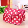 PU Double Zipper toalettartikar Pouch Wave Point Flip Multicolor Cosmetics Bag Dot Makeup Bag Hög kapacitet Ny ankomst 4 8yma P2