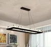 Eenvoudige LED Hanglamp voor Eetkamer Keuken Luminaire 120 100cm BlackWhite LED Plafond Hanglamp Opknoping Lamp 110V 220V