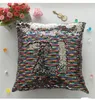 12 colors Sequins Mermaid Pillow Case Cushion New sublimation magic sequins blank pillow cases hot transfer printing DIY personalized gift