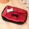 Linge de lit chaud pour animaux de compagnie pour petit moyen grand chien os lit pour animaux de compagnie pour chiens maison lavable pour chat chiot chenil en coton 201222