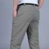 Męskie Lekkie Oddychające Wodoodporne Spodnie Casual Lato Cienkie Wojskowe Spodnie Cargo Mężczyzna Tactical Work Out Szybkie Dry Spodnie 201110