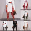 Regalos del día de San Valentín Diseñador Mujer Chándales Ropa Conjunto de dos piezas Nueva Impresión personalizada Dividir Manga larga Tops delgados Pantalones Trajes