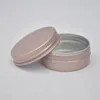 10g 15g 30g Tom Mini Rose Gold Aluminium Cream Jar Pot Nail Art Makeup Lip Glans Tom Kosmetiska Metallburkar Containrar WB3207