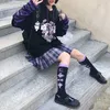 Hoodie Fake Två Piece Hooded Sweatshirts Striped Patchwork Hoodies Kvinnor Kläder för Tonåringar Anime Harajuku Black Tops