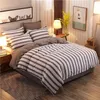 blue stripe duvet