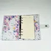 A6 PVC Vattentät Binder Notebook Notepads Omslag Transparent Loose-Leaf Shell Enkel Business Hand Account Book Bindershell School Supplies LLS742-WLL