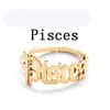 New Stainless Steel Zodiac Rings for Women Men Antique Style Design Letter Leo Aries Rings Minimalist 12 Constellation Jewelry