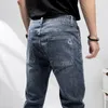 Men's Jeans 2022 Summer New Simple Casual Straight Male Blue Pants Versatile Elastic Thin Slim Pants High-quality Man clothing 28-38 Plus Size