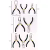 8pcs mini pinze set, naso lungo con denti, mascella piana, curva rotonda ago diagonale naso diagonale filo taglierina taglio taglierina taglierina taglierina piltrice wi y200321