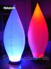 Outdoor Inflatable LED Candle Light Balloon 2m/3m Flame-shaped Lamppost White Air Blown Cone For Dance And Music Party Decoration