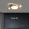 LED estilo moderno teto Acende Nordic quente e romântica Interior Decor luminárias para Quarto Estudo Crianças Sala Corredor Superfície Mounted