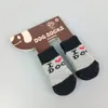 4pcs warme Welpenhundbekleidung Schuhe weiche Haustier Strick Socken Süßes Cartoon Anti Slip -Skid -Socken für kleine Hunde atmungsaktive Haustiere Produkte 20220110 Q2