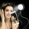 مصباح حلقي LED لصور السيلفي 360 درجة مع حامل هاتف مكتبي ذو ذراع طويل كسول للتصوير الفوتوغرافي في الاستوديو لمصباح فيديو البث المباشر
