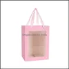 Gift Wrap Event & Party Supplies Festive Home Garden Stock Valentines Day Birthday Skylight Paper Bag With Hand Open Window Transparent Flow