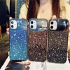 Casos de telefone espelho de maquiagem glitter de brilho para iPhone 12 11 Pro Max Mini X XS XR 8 7 Plus Caso de capa de luxo