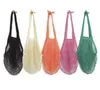 Shopping Bags Mesh Net String Bag Reusable Tote Fruit Storage Handbag Foldable Home Handbags Grocery Knitting Bag sea shipping FFB4030