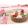 Children Kitchen Pretend Cutting Cake Play Food Kids Wooden Fruit Cooking Toys For Baby Birthday Interests LJ201007