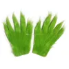 Grinch Gloves Geek ukradł Boże Narodzenie Cosplay Props Halloween karnawałowy akcesoria Bożego Narodzenia Nowy Rok prezenty 1591345