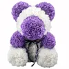 40 cm urso de dropshipping rosa com coração grande teddy vermelho flor artificial decoração de presentes de natal para mulheres presente de dia dos namorados T200903