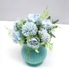 7 branches fleurs artificielles bouquet faux pivoine Hydrangea Hydrangea Main de mariée Mariage Mariage Home Centerpieces Décor JK2101XB