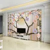 3d Wallpaper For Living Room Simple Modern Abstract Tree Background Wall Painting Mural Silk Paper Nonwovens Wallpapers1