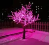 H2.5m 2304pcs Leds Glänsande LED-tyg Peach Blossom Julgran Belysning Vattentät Garden Landskap Dekorationslampa för bröllopsfest