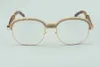 20 -selling high-quality natural wooden round glasses fashion high-end atmospheric diamonds eyebrow frame 1116728 - A Size 60312h