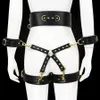 BDSM Bondage Leather Leg Body Strap Harness Belt Waist Cage Sexy Erotic Suspender Couple Flirting Lingerie Set