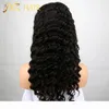 100% cheveux humains brésiliens 360 dentelle frontale perruques avec des cheveux de bébé vague profonde sans colle pré plumé dentelle avant perruque pour les femmes noires7259904