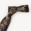 New 6.5cm Ties for Men Necktie Wedding Cashew Flower Jacquard Polyester Dress Necktie Gravatas Para Homens