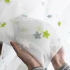 Зеленый сетчатый полотенце звездный экран Tulle живые дети мультфильм шторы балконы спальня ящики шторы M065-40 Y200421