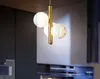 3 стеклянные шарики светодиодные люстры Chanselier Droflight Современный северный стиль потолок висит лампы столовая спальня прикроватная светильник