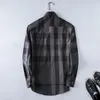 Men's Casual Shirts Men Striped Plaid Shirt Long Sleeve Slim Design Spring & Autumn Asia Size S M L XL XXL XXXL 4XL#157