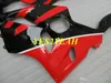 Kawasaki Ninja ZX6R için Kapak Vücut Kiti 636 94 95 96 97 ZX 6R 1994 1997 ABS Kırmızı Siyah Perileri Bodywork + Hediyeler KS08