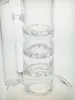 Cam nargile bongs boruları 50mm 15/17 inç Stright 2 veya 3 dilim cam parçalı 19mm kase GB008B/C ile