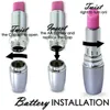 NXY Eier Lippenstifte Masturbator Rustig Produkt Vibrierender Ei Secret Bullet Vibrator Klitoris Stimulator G-Punkt Massage Sex Spielzeug Für Frau 0125